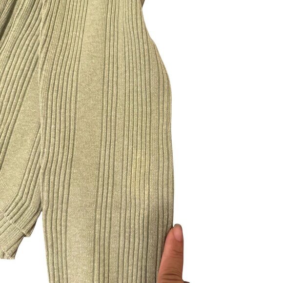 Tommy Hilfiger Sweater Women's Large Green Turtleneck Knit Long Sleeve Sweater - Picture 6 of 10